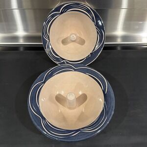 Vtg The Original Apple Baker Baking Dish Paris, Maine Stoneware Set Of 2